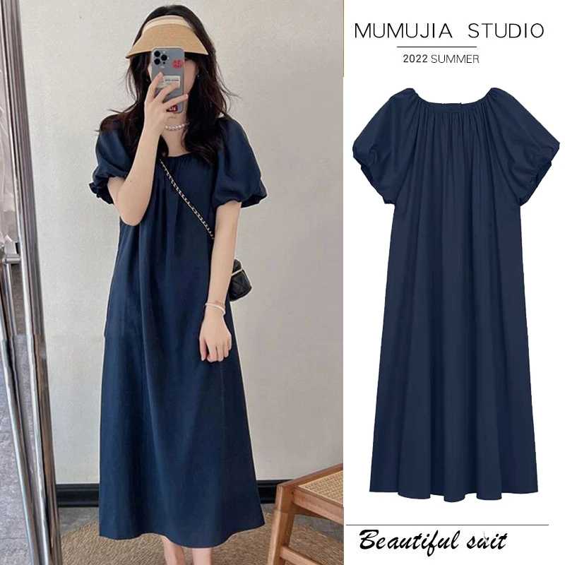 孕妇装夏季新款法式气质茶歇裙时尚宽松孕妇连衣裙