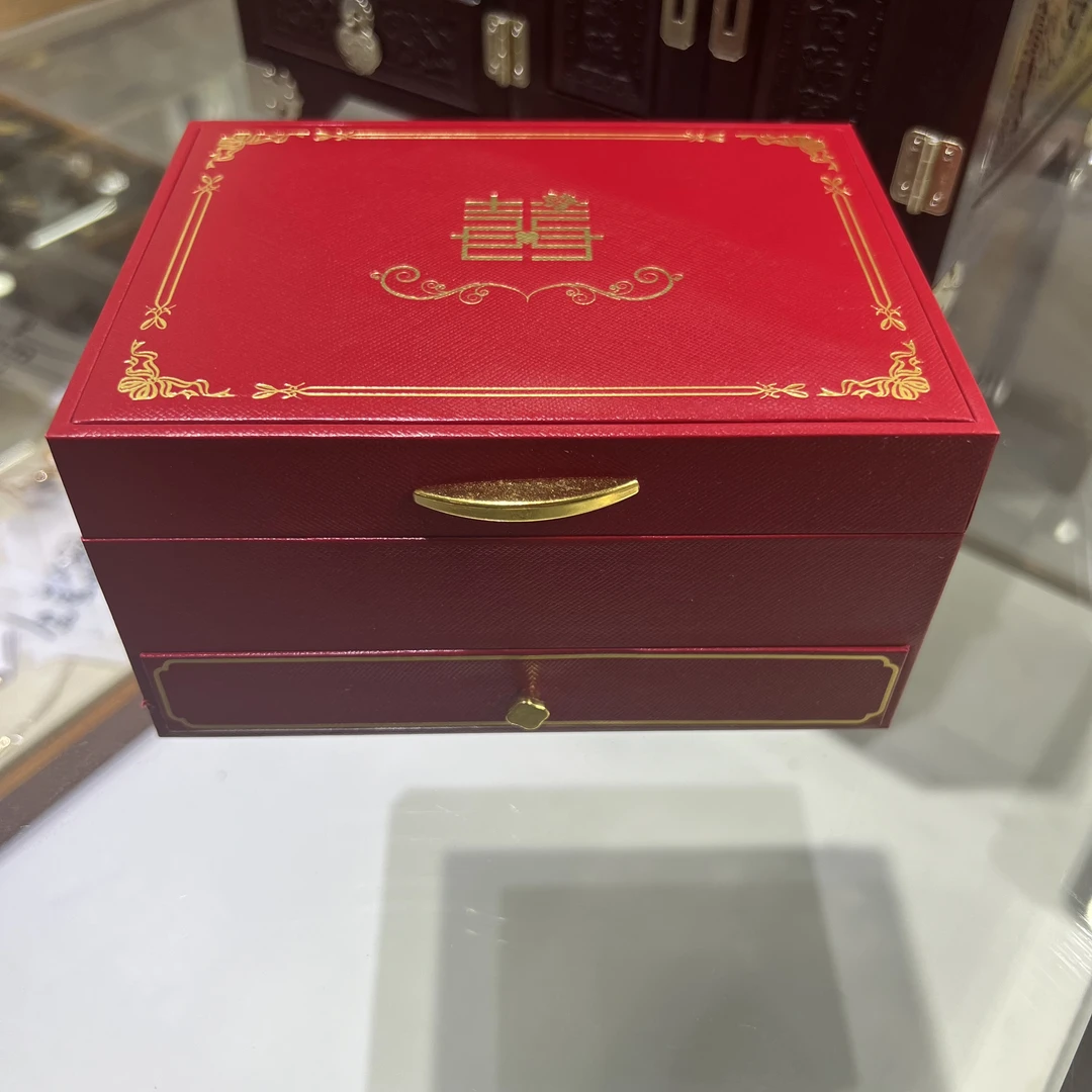 首饰盒/箱 中式首饰婚礼收纳盒带喜字