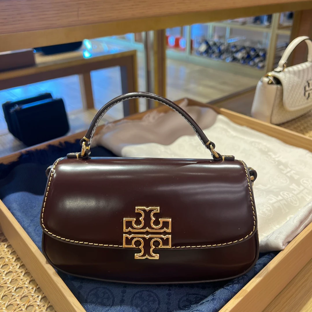 TORY BURCH/汤丽柏琦安哥拉红BRITTEND戴妃包1537260724 18*4*10