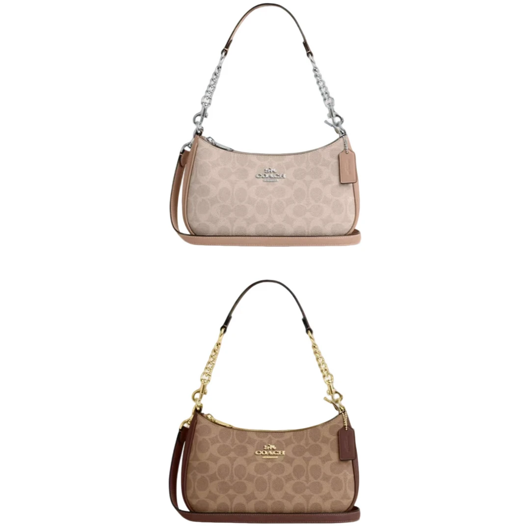 Coach/蔻驰（卡其/奶茶）2024款Teri腋下包 24.5*15.5*7.5CM