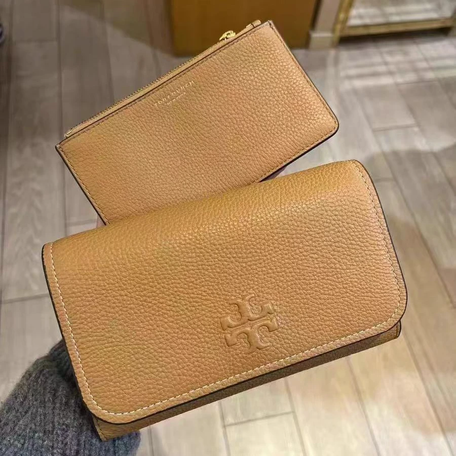Tory Burch/汤丽柏琦 THEA棕色经典斜挎包21cm*13cm*4cm