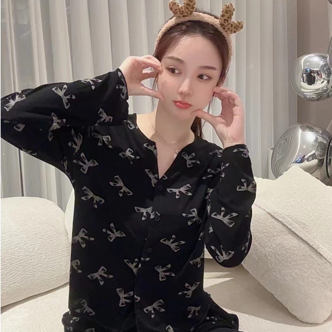 SIEOYJIEA/私迹大榕家四喜【柏林日记】女款长袖时尚高定家居服