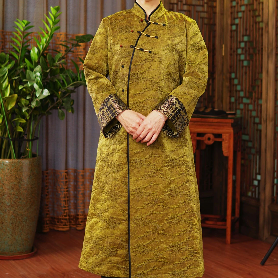 【香罗衣】宋锦油丝提花香云纱中国风旗袍｜桑蚕丝新中式ins连衣裙