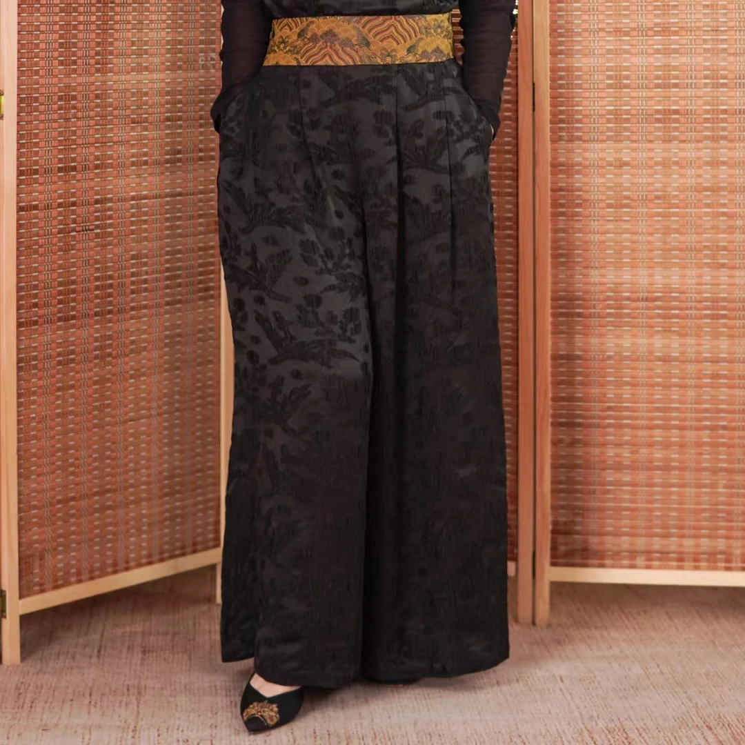 【非遗顺德香云纱】重磅冠乐绉裙裤︱100%桑蚕丝新中式国风民族风