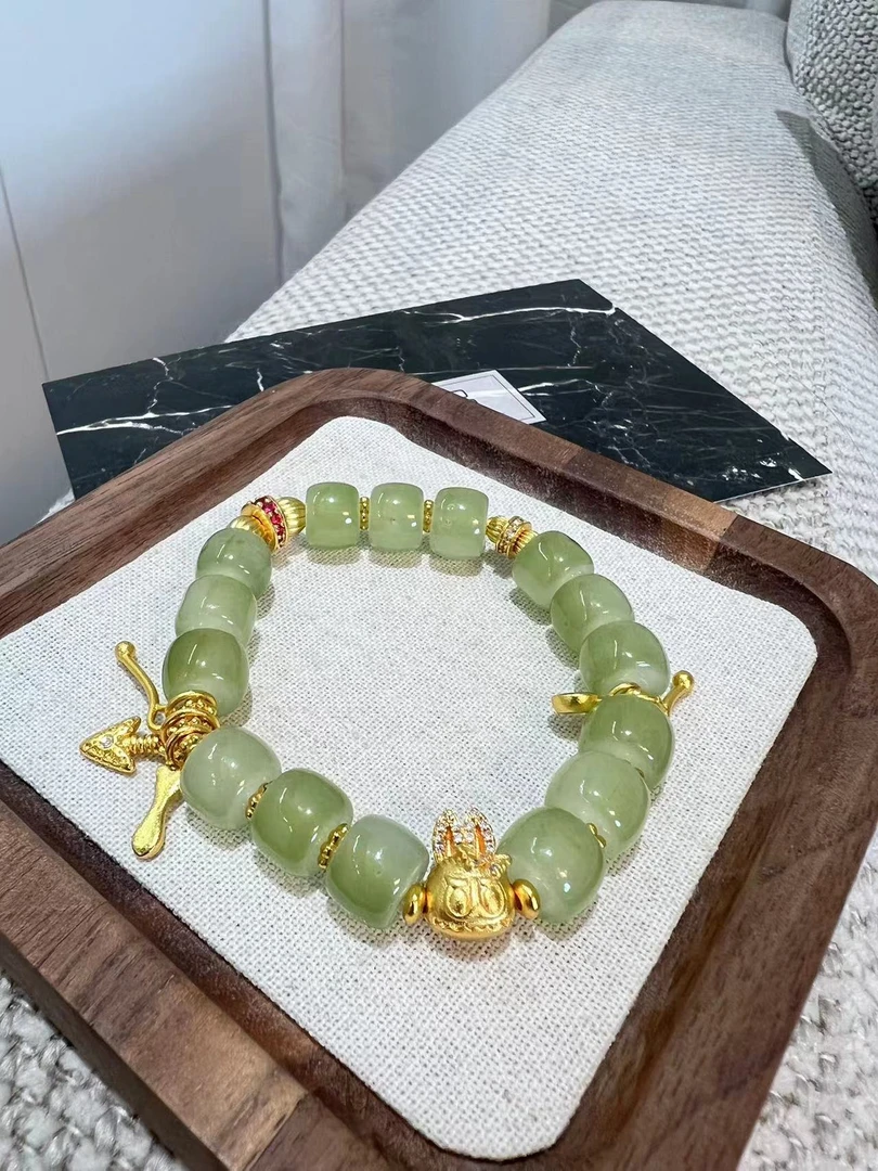 铜合金琉璃手链 SQ新中式24秋冬-拉布布琉璃珠手链5178