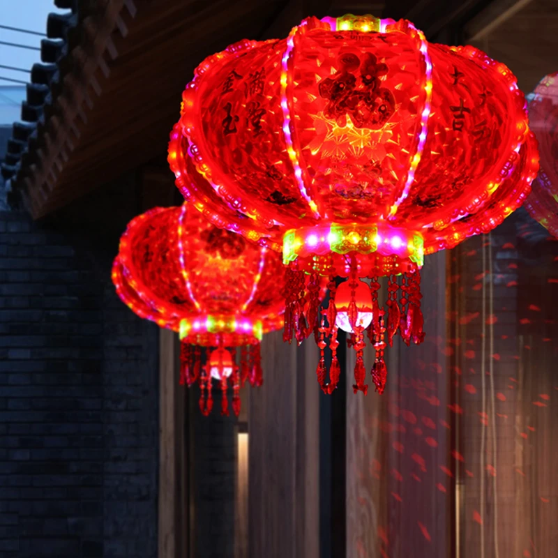 【23款一个装】七彩旋转流水走马灯