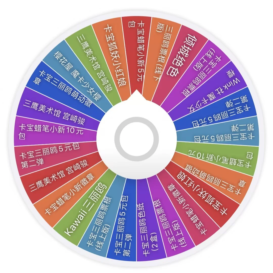 【端盒】多IP大转盘 收藏卡牌（默认代拆不退换）
