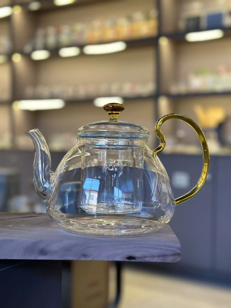 【1350侧把茶壶】耐高温玻璃茶壶加厚烧水壶电陶炉煮茶壶大容量