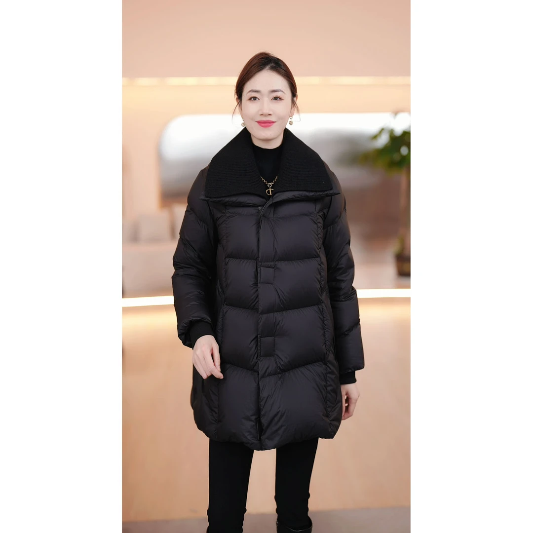 YAYA/鸭鸭 2023冬季新款百搭保暖时尚极简大气羽绒服YE3B631097A