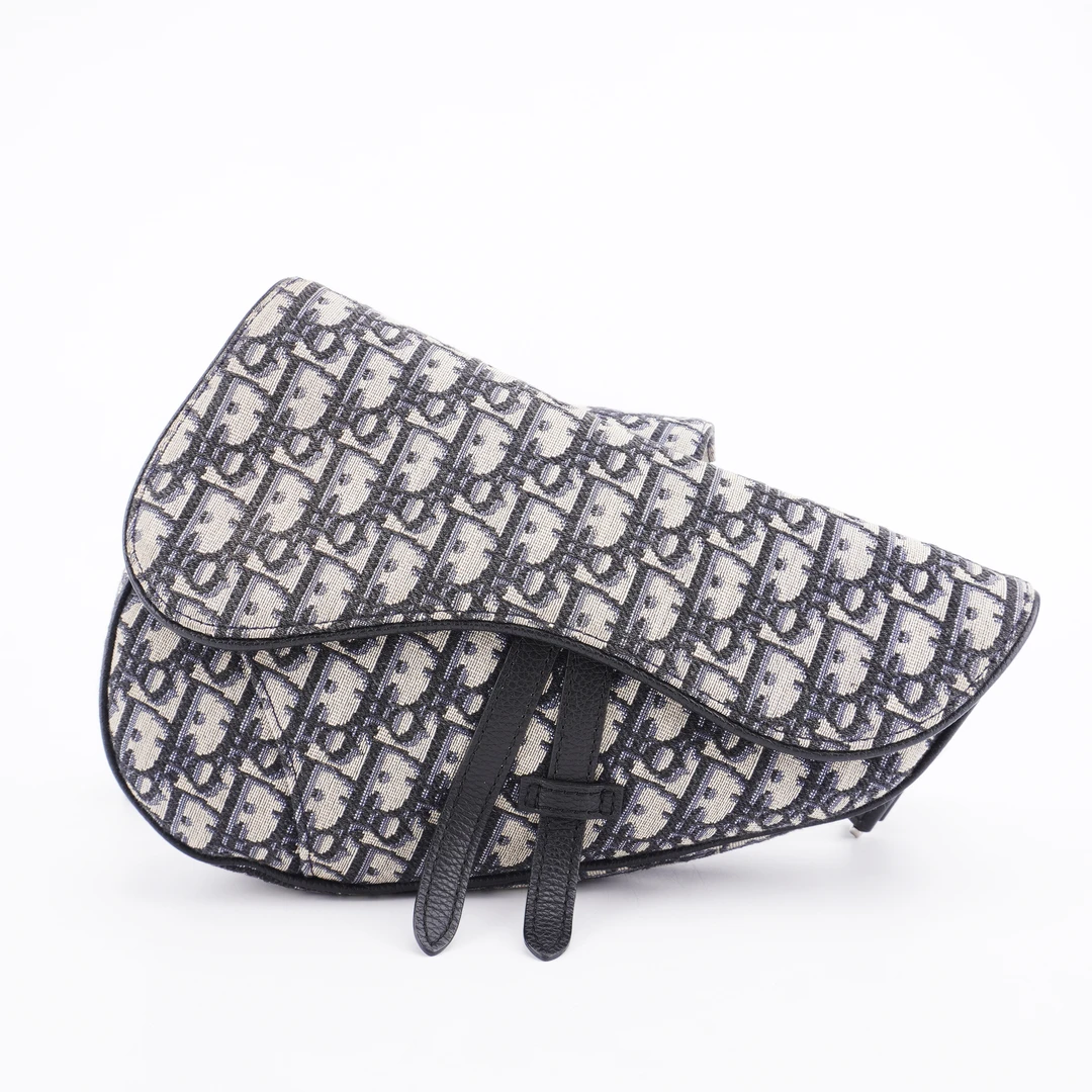 95新  98新迪奥saddle马鞍包oblique刺绣老花胸包26/20/4 F194