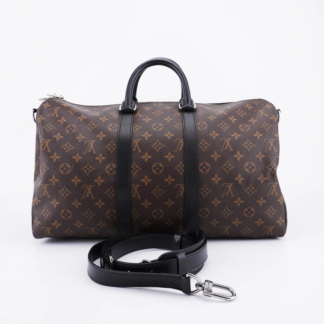 98新Lv棕老花keepall45旅行包45/27/20 C530