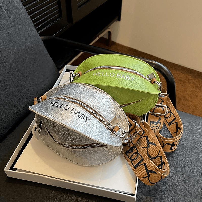 时尚宽肩带小众设计包包女2024新款流行爆款百搭斜挎包独特杨桃包