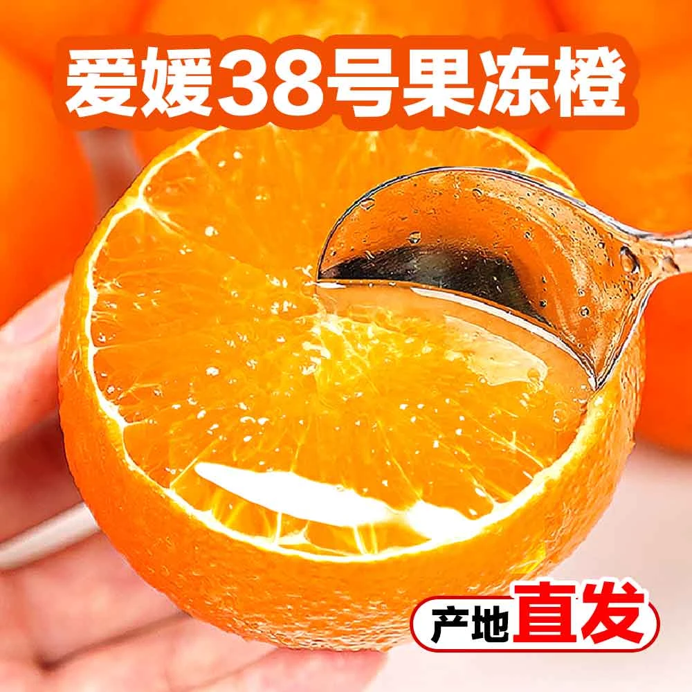【产地精选】四川眉山爱媛38果冻橙3/5/8斤无核新鲜手剥橙爆甜皮薄