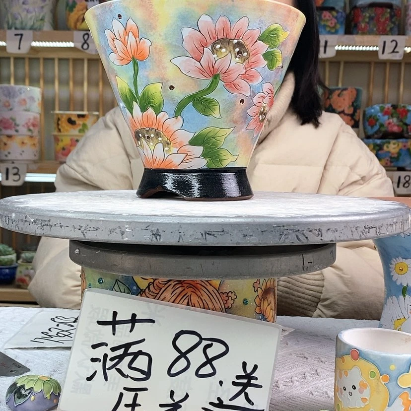 【闪购商品】陶瓷花盆微瑕30