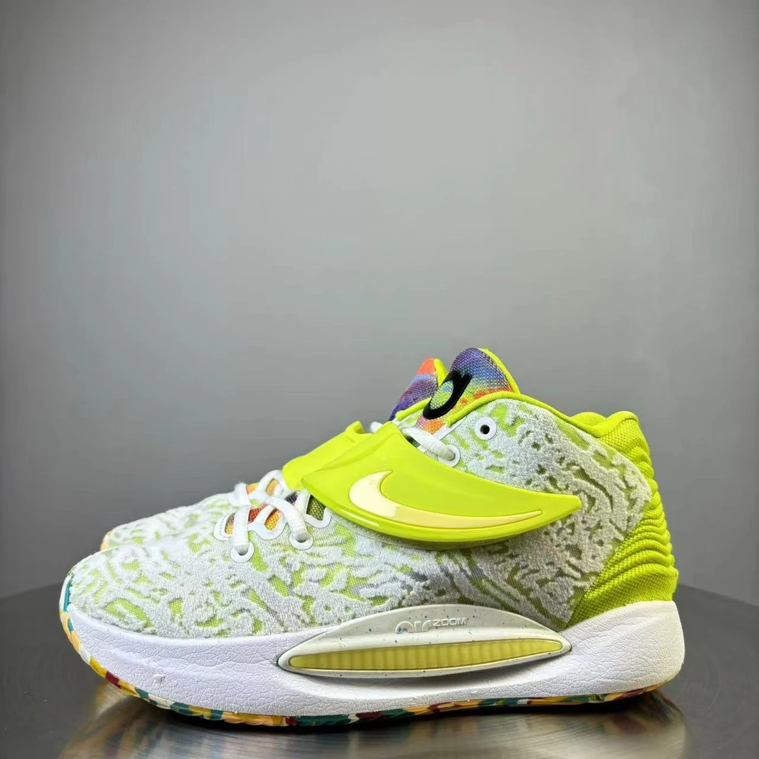 40.5码 Nike KD14白绿篮球鞋 非原盒 95新 市场价950