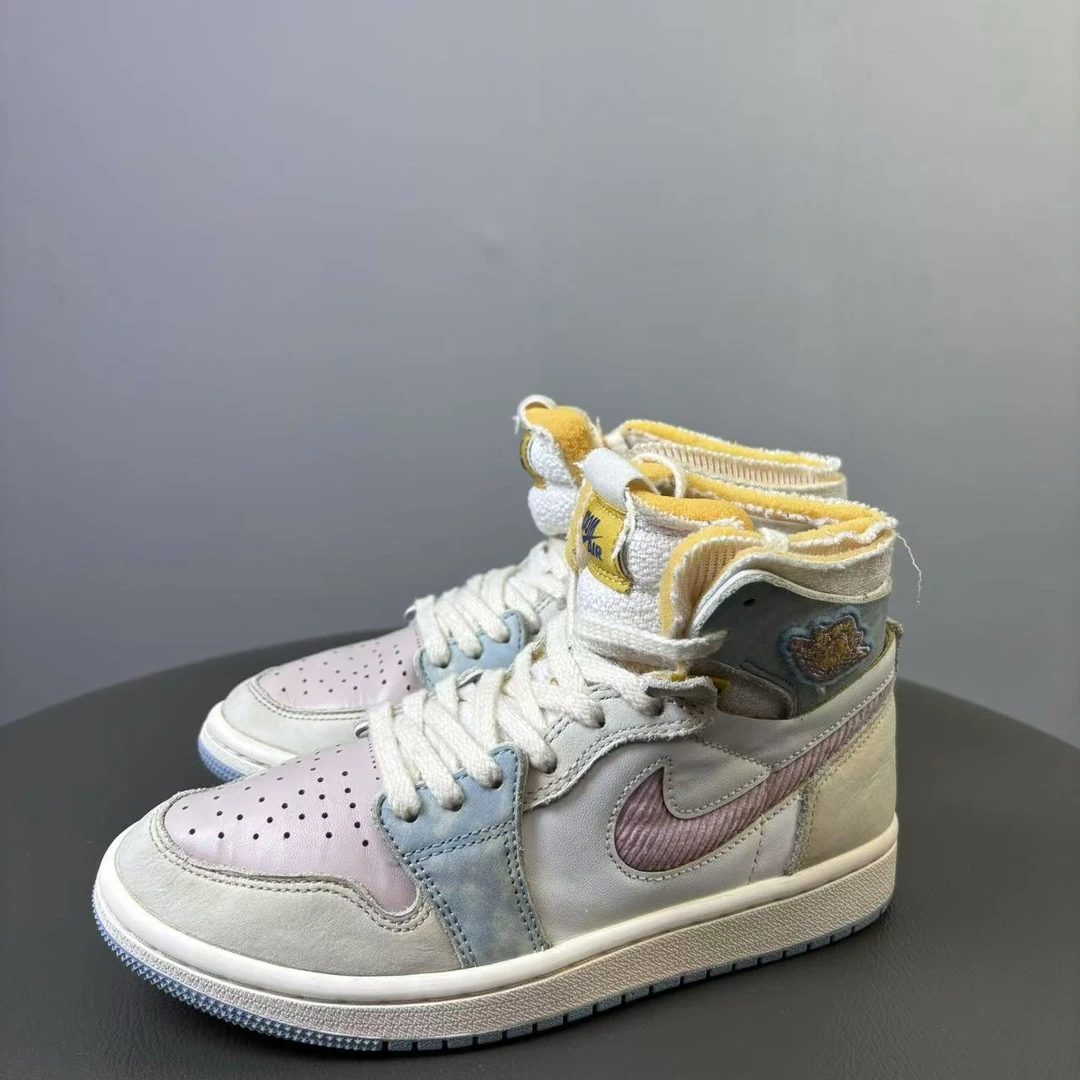 90新 AIR JORDAN 35.5码 AJ1马卡龙球鞋 非原盒