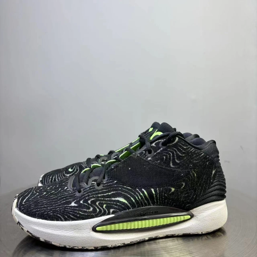 44码 KD14杜兰特14黑绿篮球鞋 非原盒 95新 市场价1000