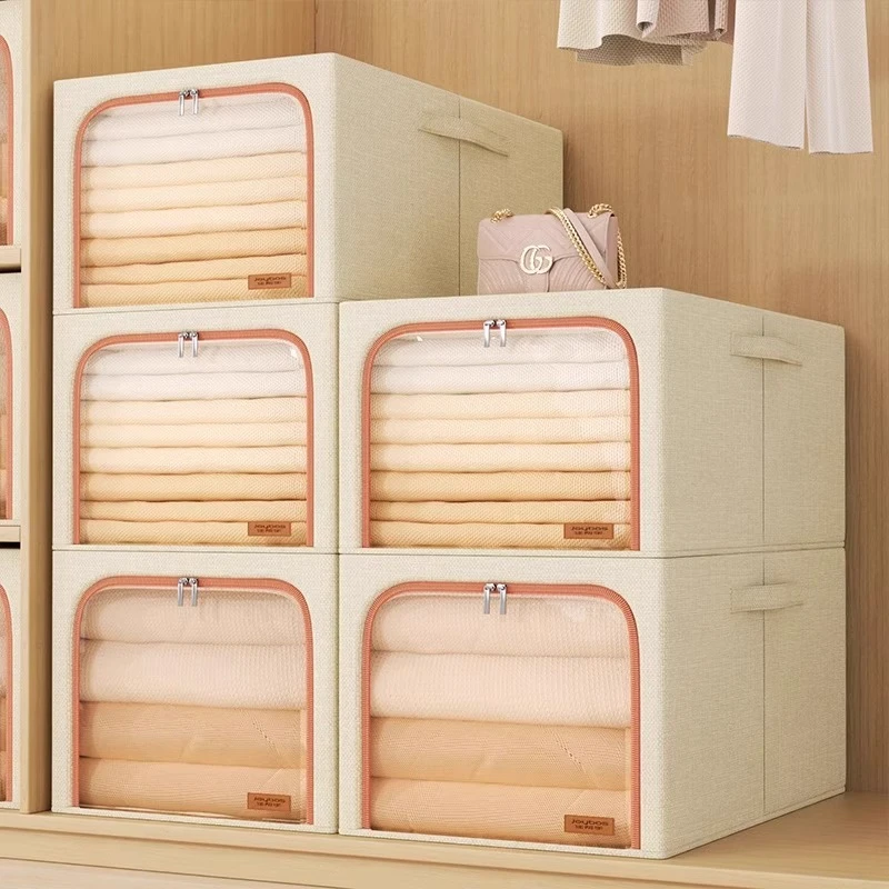 衣服收纳箱家用加厚衣物整理神器布艺折叠衣柜收纳袋大容量可折叠