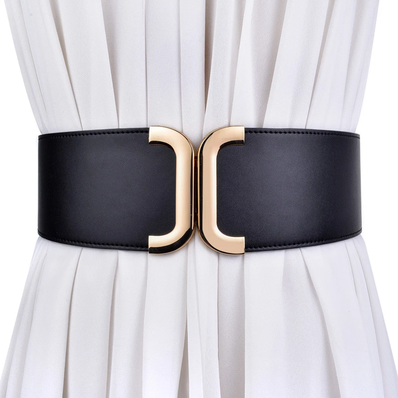 腰封宽女士腰带松紧打结系带束腰腰封女装饰连衣裙大衣皮带女
