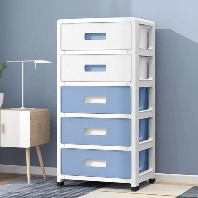 疆包邮【五层】35cm抽屉式收纳柜置物架卧室五斗柜整理架收纳柜儿