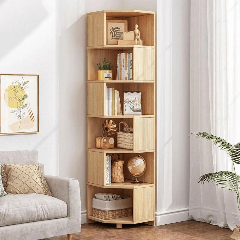 新疆包邮转角柜墙角柜简约家用三角形墙角置物架客厅边柜书架落地