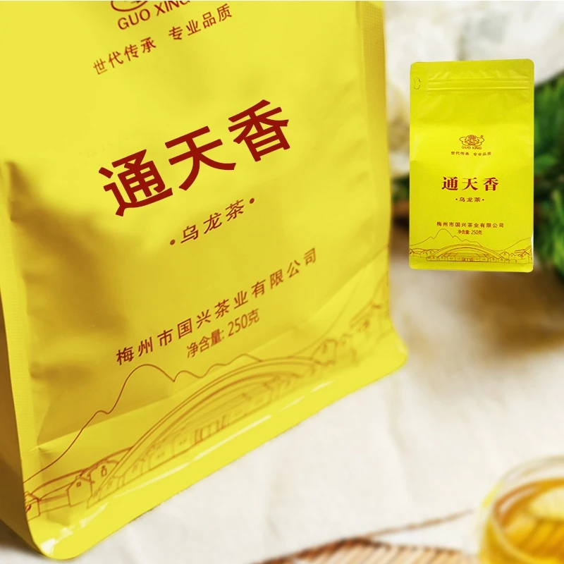 客家特产国兴茶业高山老树茶醇香花香乌龙茶单丛通天香袋装250g袋