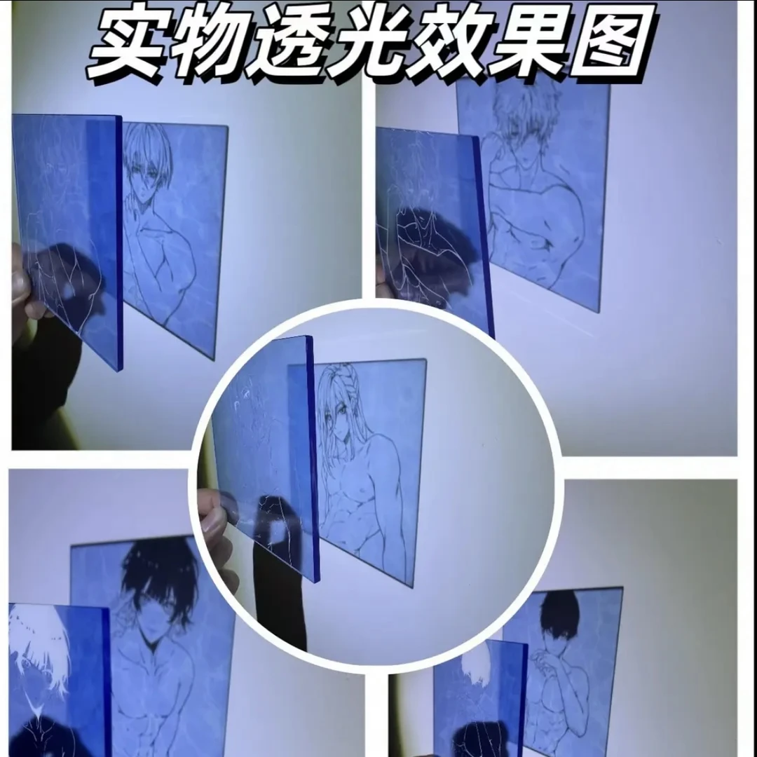 【一念天堂】蓝锁彩虹谷大转盘 透彩彩窗二创水晶亚克力 潮玩盲盒
