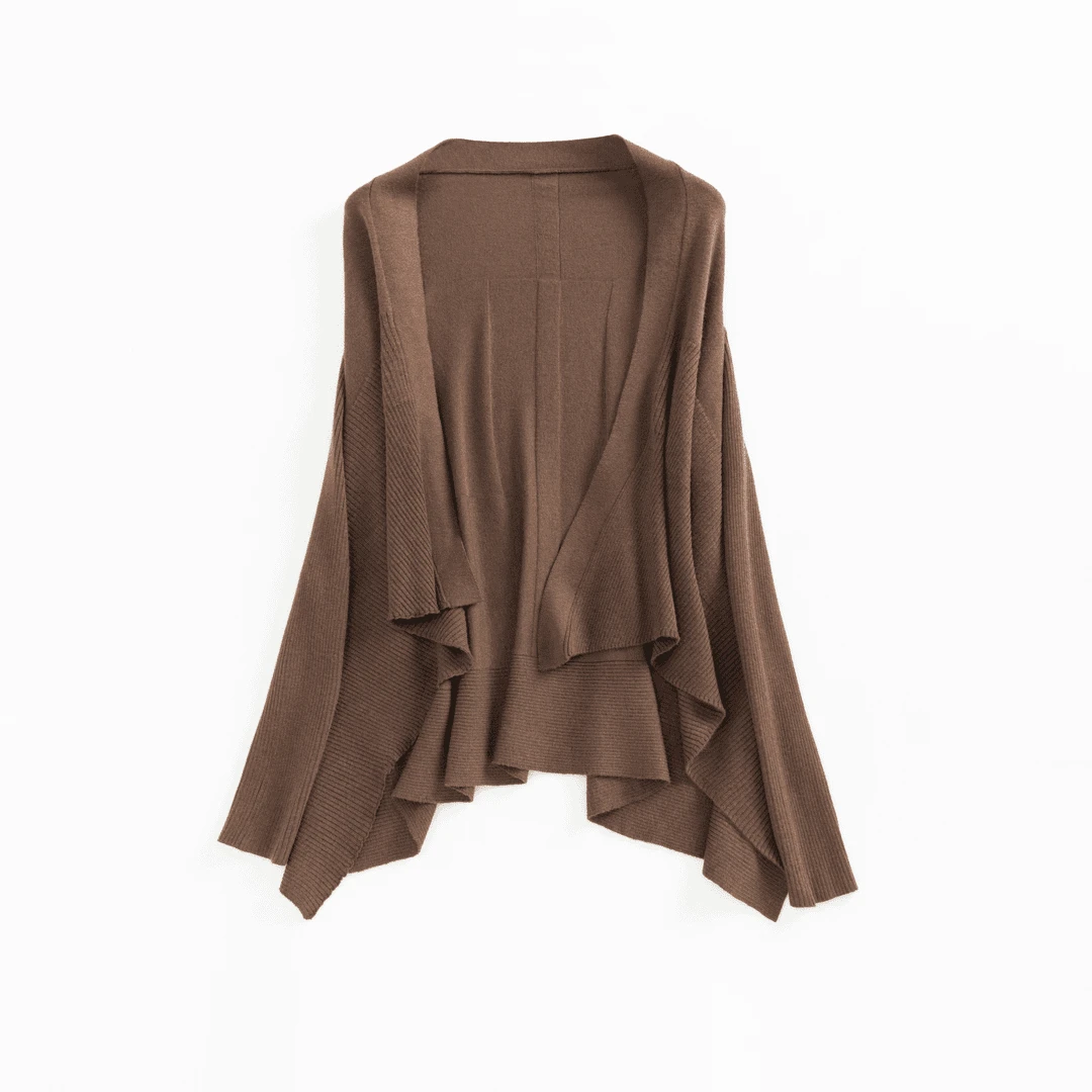 【抗起球纤维+绵羊毛】春夏女士长袖纯色可机洗羊毛针织开衫31001