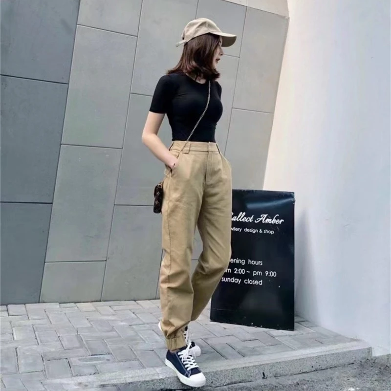 断码清仓   高个子175加长版工装女裤
