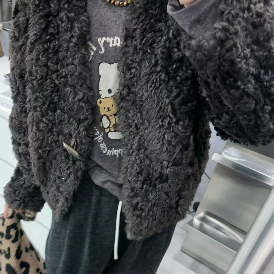 SISTERS 【 新品冬雪灰灰】和泰迪色卷卷咖色外套【74-80   58-58】