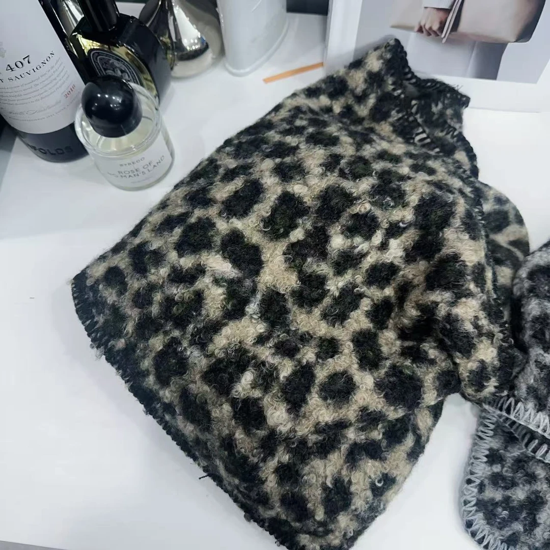 SISTERS【三色】豹纹包边洋气围巾