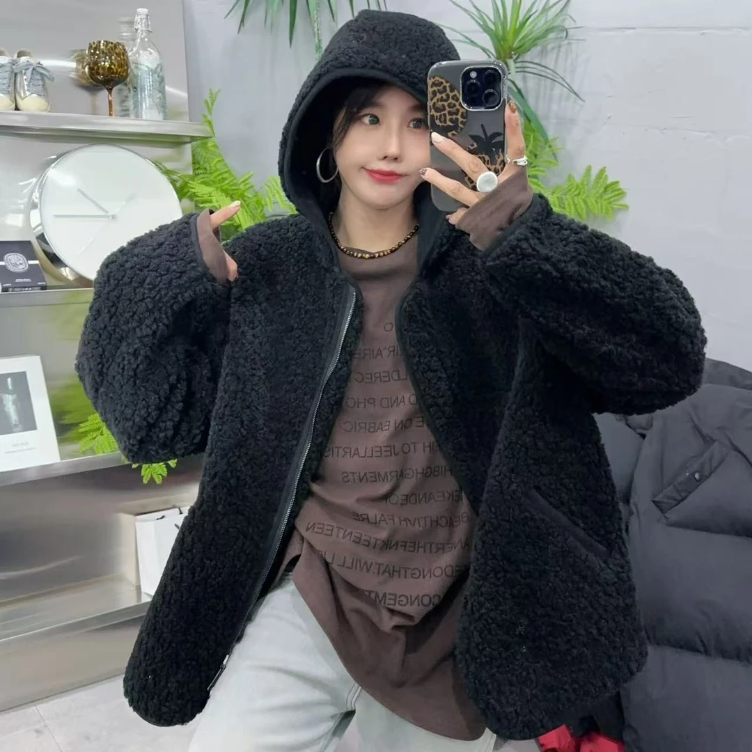 SISTERS【温暖一冬】圈圈卷卷带帽大衣【衣长72CM胸围63CM】