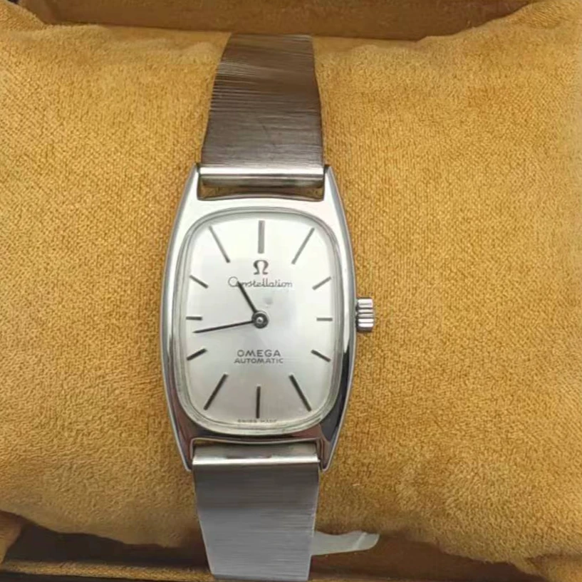 95新 Omega/欧米茄 19*24mm自动机械表AW028星座系列瑞士名表