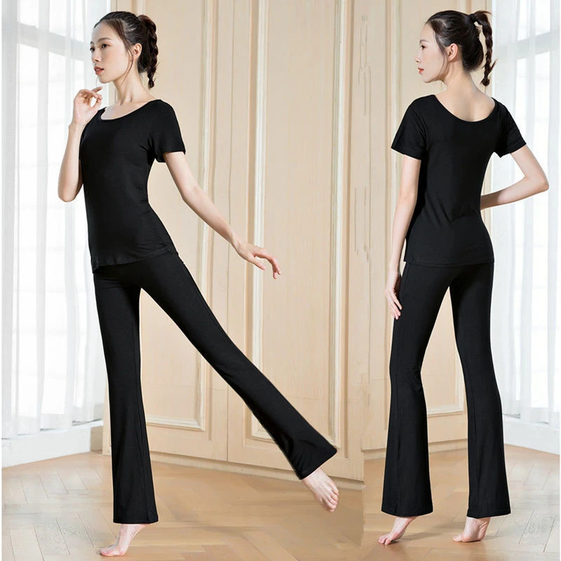 微女士2025新款夏季高腰百搭显瘦弹力舞蹈酷飒风纯百搭老钱风女装