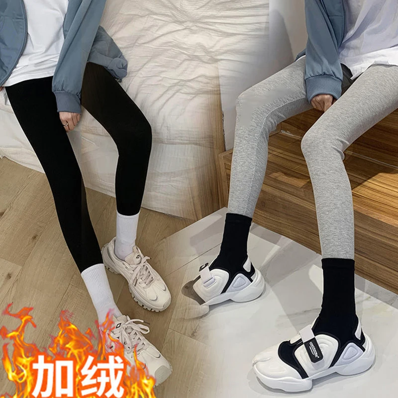 秋裤女款打底裤加绒内穿学生外穿韩版秋冬季修身百搭显瘦保暖线裤