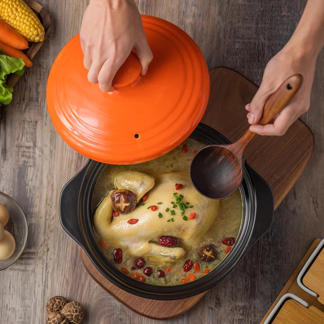 粘锅明火炖锅家用煤气网红陶瓷煲汤锅石锅干烧不裂耐高温砂锅煲