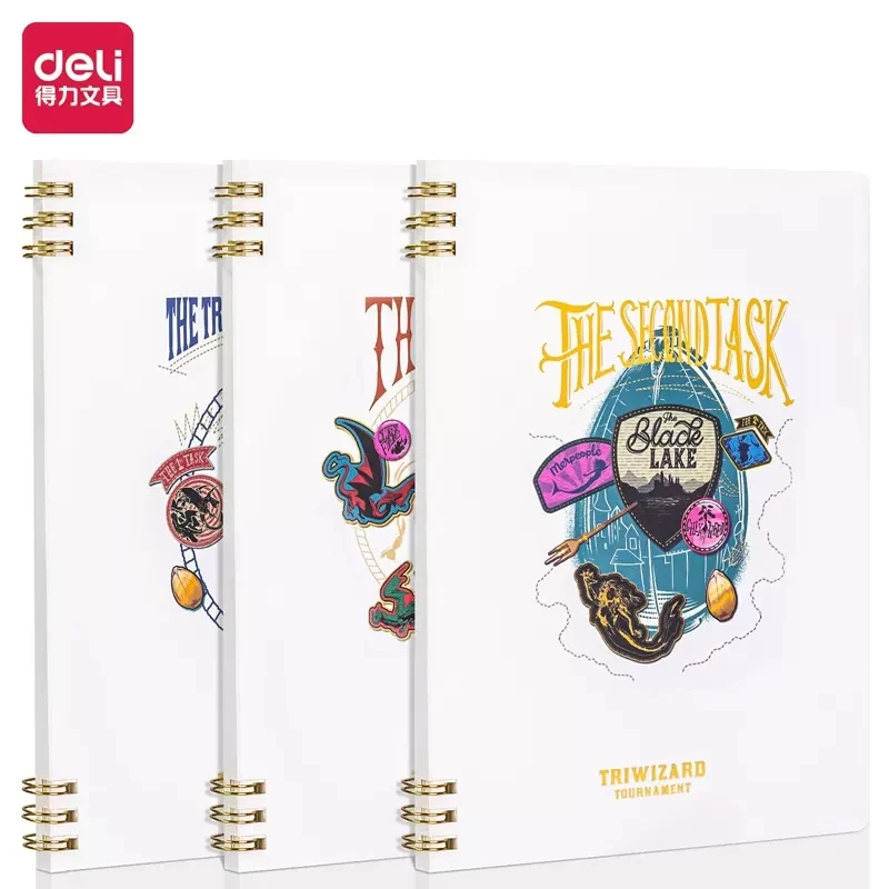 deli/得力HY 【哈利波特联名款】GLPB 560线圈螺旋本PP面60张B5横线