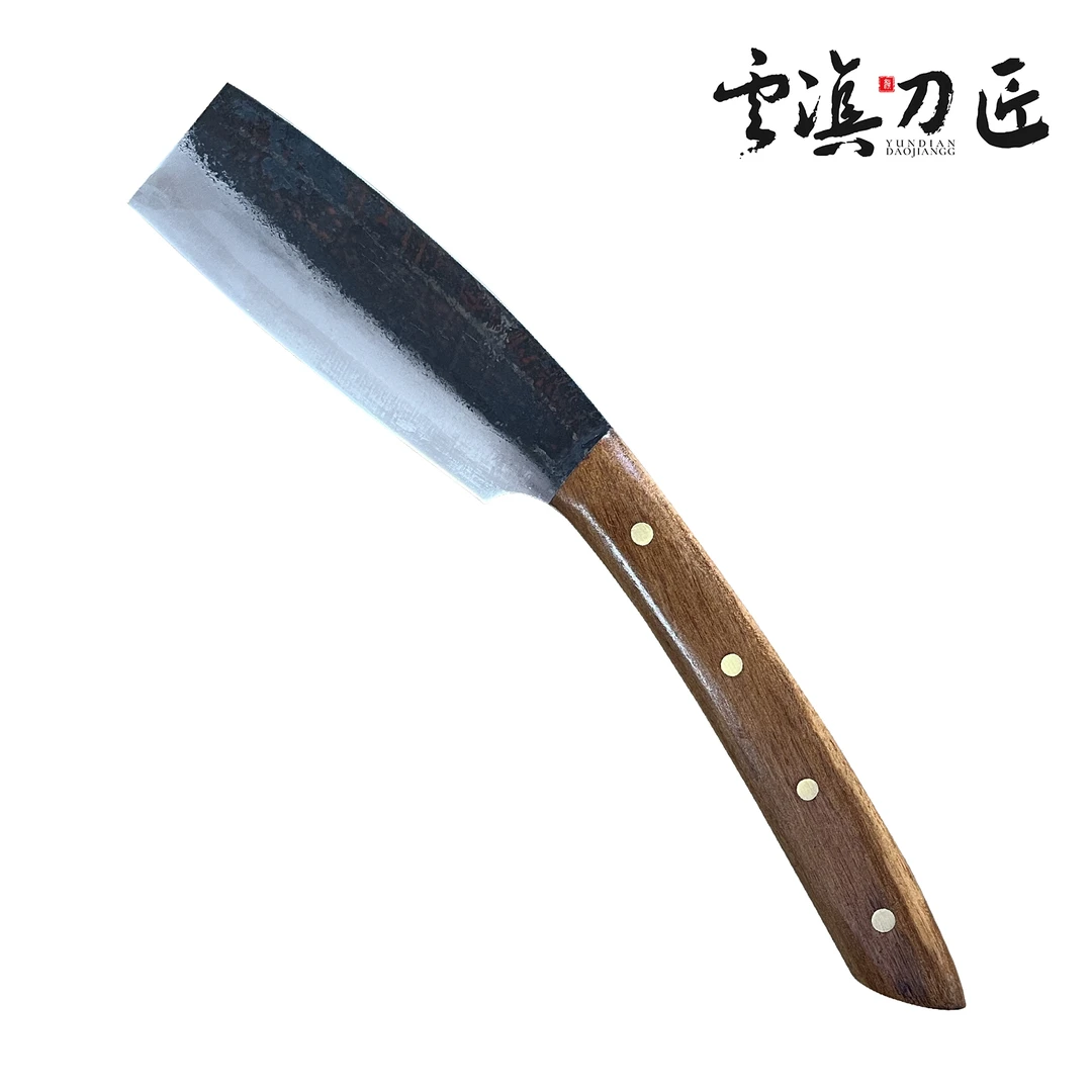 弹簧钢手工一体锻打户外多功能露营丛林砍柴齐刀