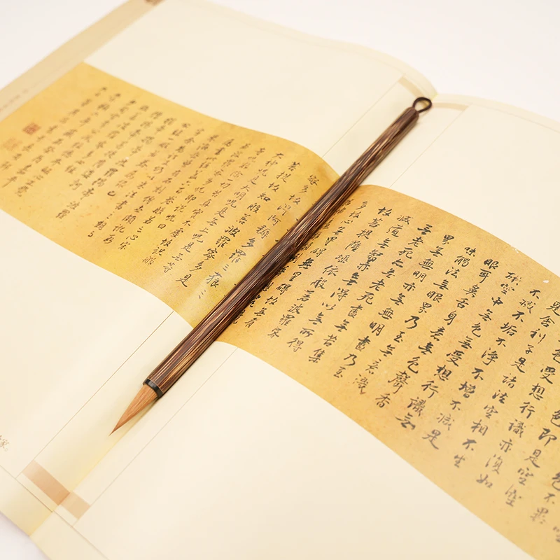 实木竿麻竹纯狼毫蝇头小楷毛笔小号簪花练习学生成人书法创作