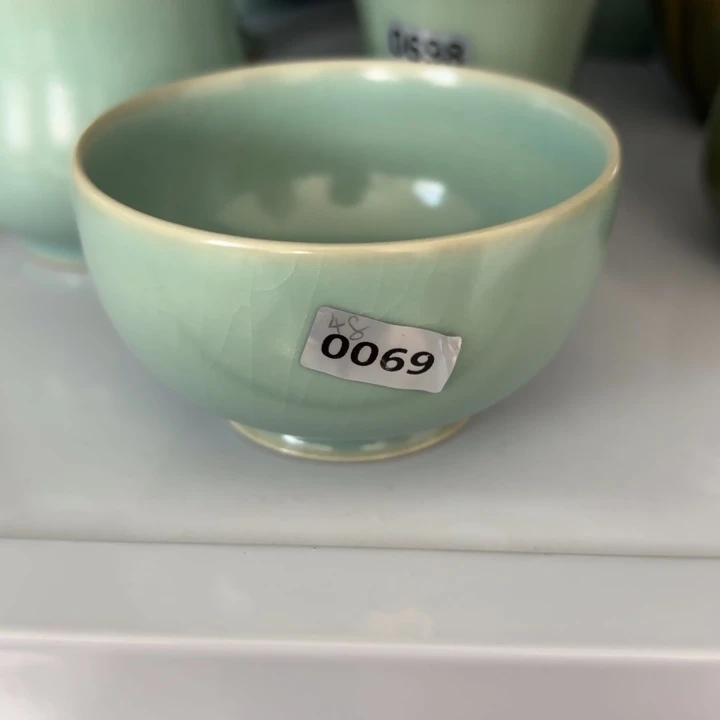 杯青***鱼全手工拉坯有瑕