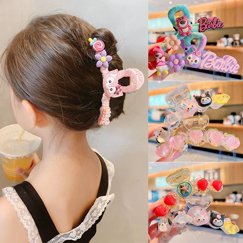 弥贤可爱儿童抓夹星黛露女孩发夹后脑勺鲨鱼夹发卡女童2022年新款