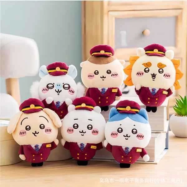 日版chiikawa挂件列车员系列吉伊卡哇小八乌萨奇周边公仔自嘲