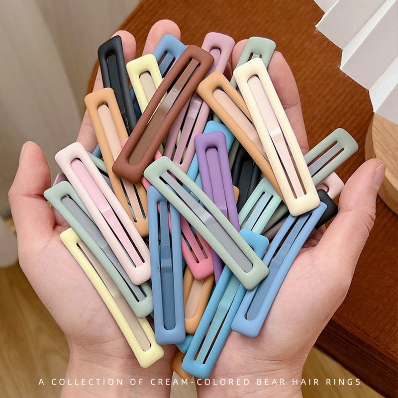 简约bb夹子磨砂发卡头饰一字夹边夹固定碎发刘海发夹女2025年新款