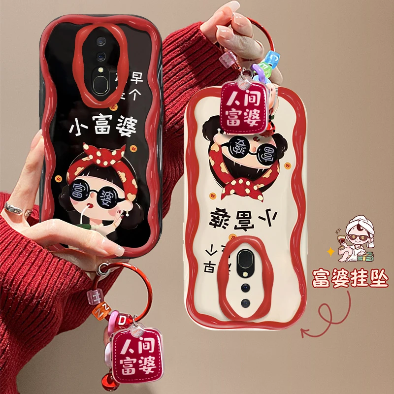 迟早是个小富婆oppoa9x手机壳PCAM10硅胶全包时尚女可爱ins风软壳