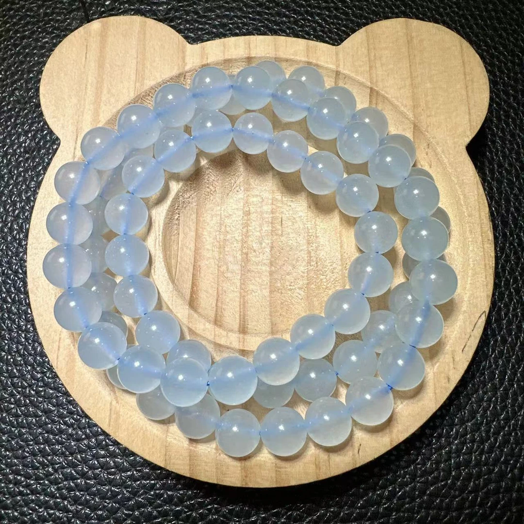 【海蓝三圈8m】时尚百搭男女同款手串（B467）