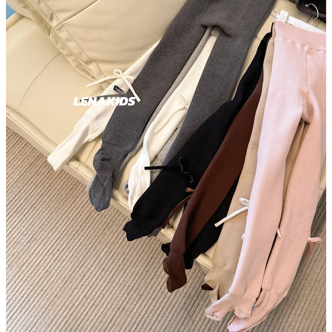 Lenakids【一条过冬】气质蝴蝶结时髦高定女宝连裤袜24101307
