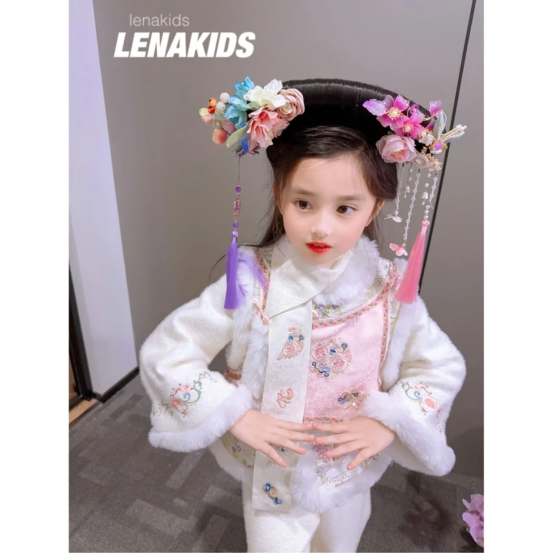 Lenakids【年中狂欢】【格格马甲·内搭·长裤·马面裙】汉服23120501