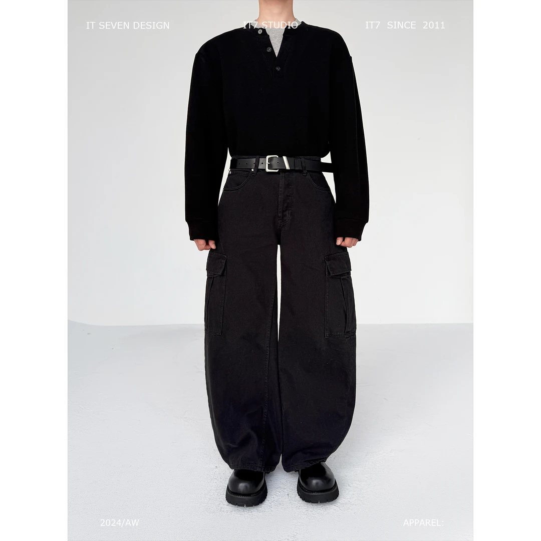 it7【芝加哥博物馆】宽松立体感多口袋休闲裤大版型