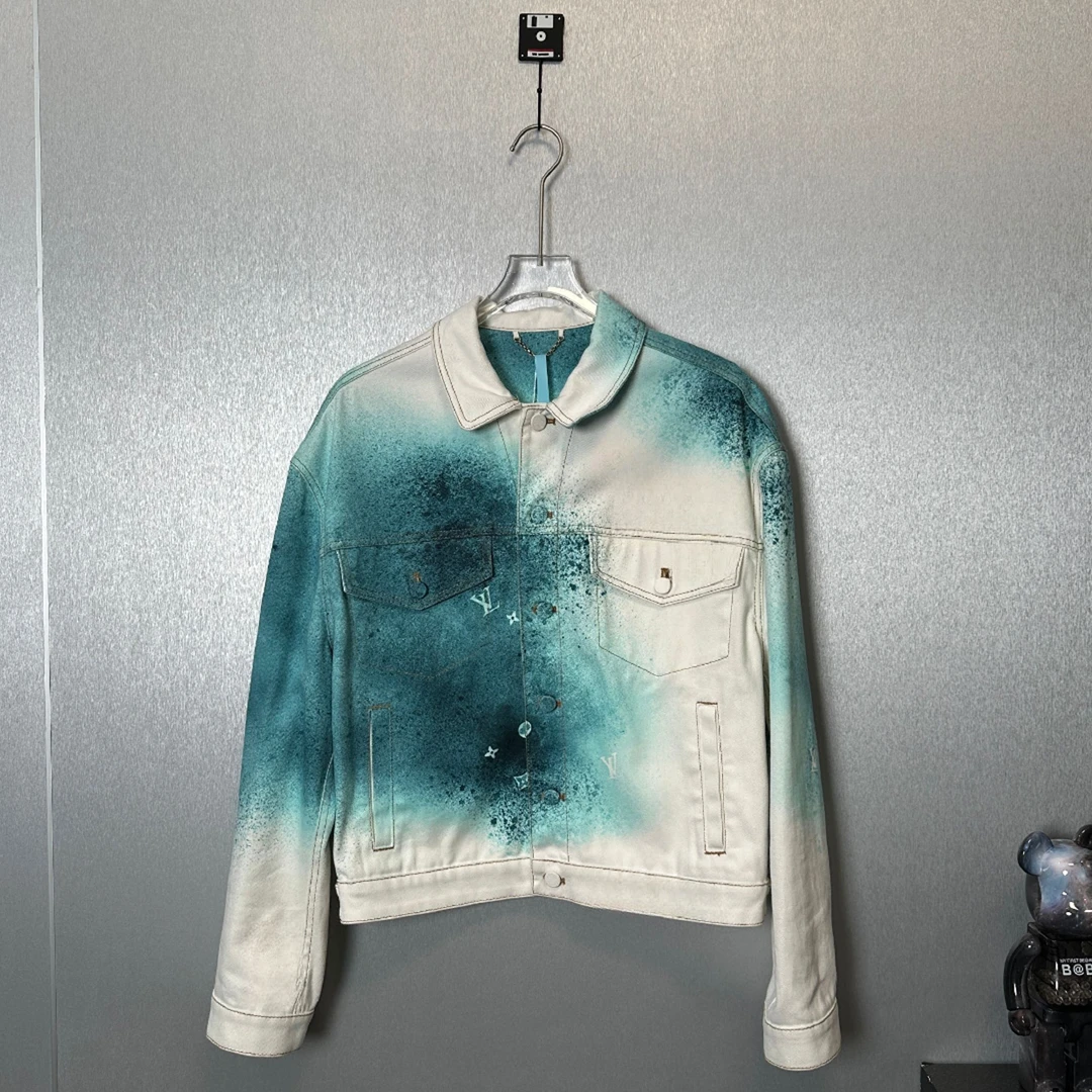 99新 LouisVuitton/路易威登 蓝白星空牛仔衣48码24115