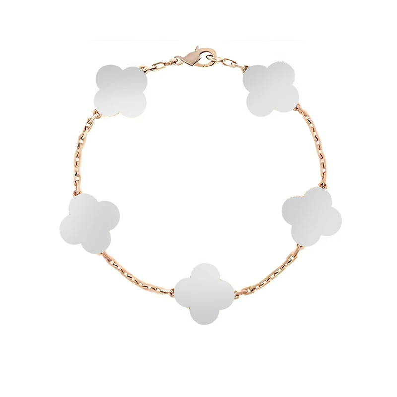 铜合金手链 【全白色】中古风古董派全白色五花系列手链